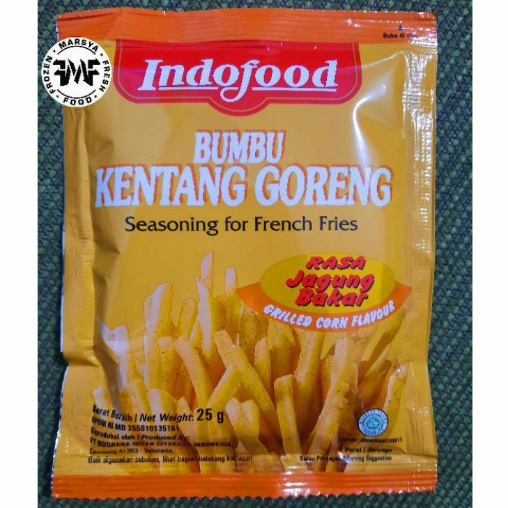 

indofood bumbu kentang goreng rasa jagung bakar