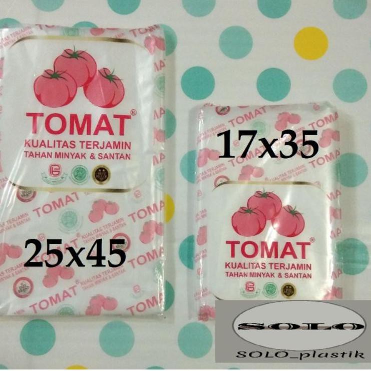 COD>> Plastik PE Tomat 25x45 , 17x35 - plastik Es Gula Minyak .,.,.