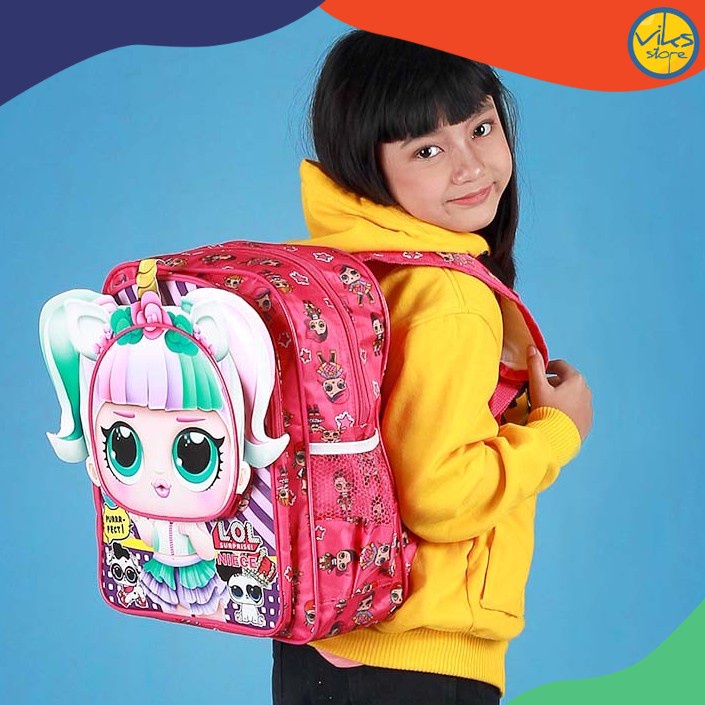 Tas Sekolah TK SD PAUD Ransel Anak Perempuan Tas Lucu Backpack Wanita Tas Punggung Karakter Boneka