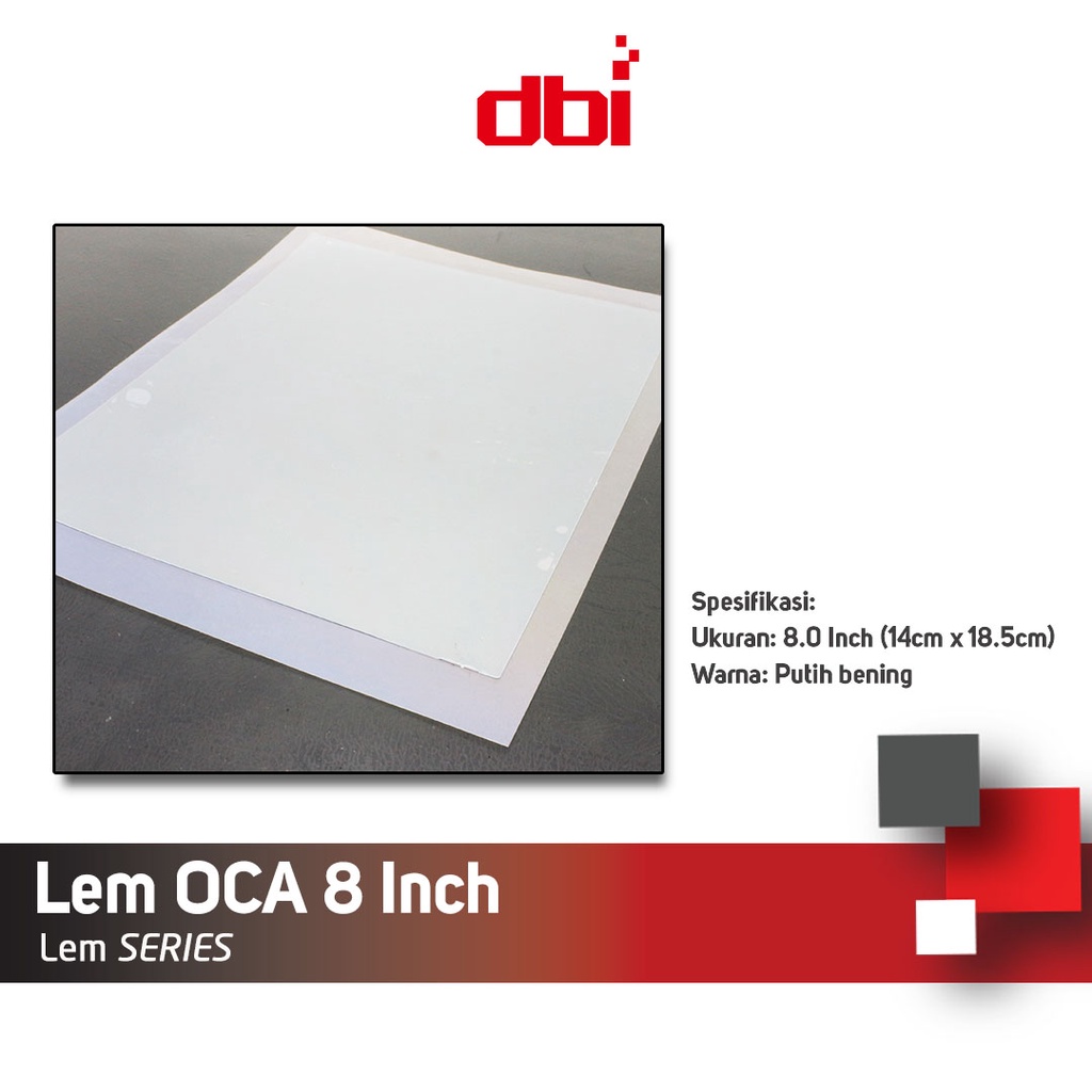 Lem OCA kering Universal 5 5,5 6 6,5 7 8 inch MITSUBISHI