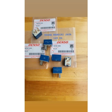 Relay ac biru 12v k4 30a Denso  mobil motor universal