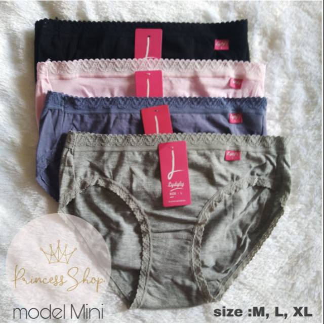 Princess shop celana dalam model mini/CD katun lydyly