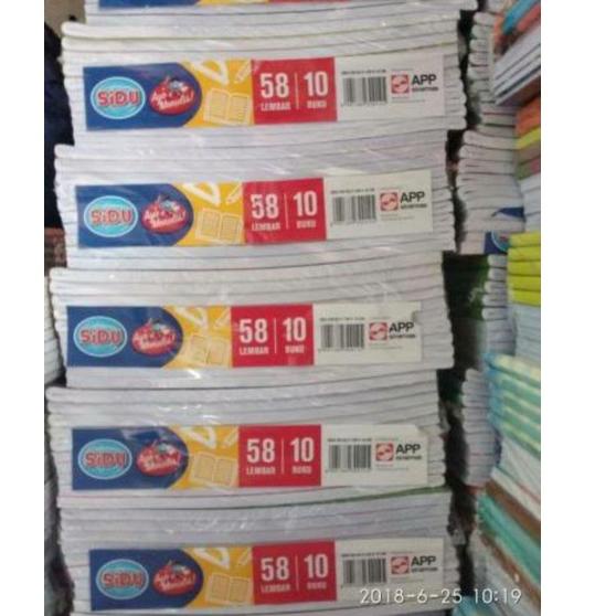 

LANGSUNG KIRIM.. Buku Tulis SIDU 58 Lembar (1 Pack isi 10 pcs)
