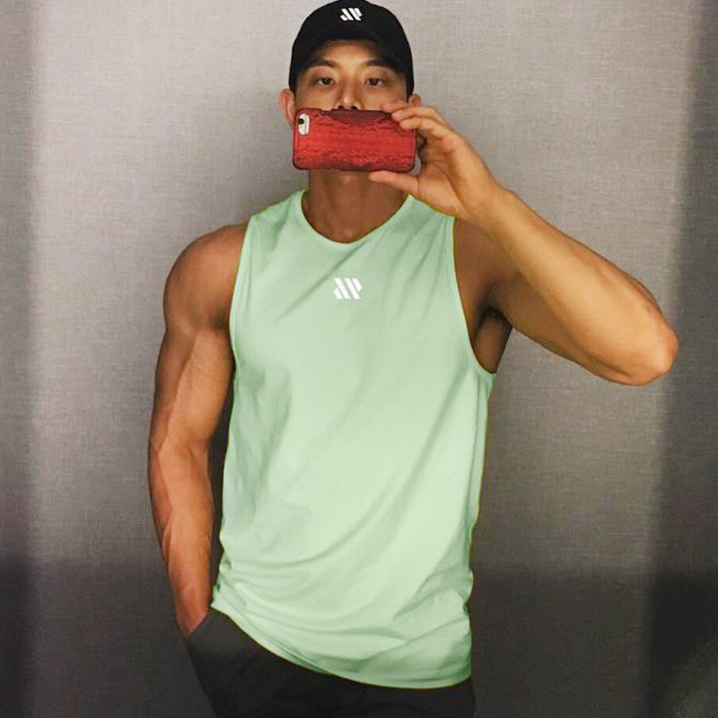 SL380 Singlet GYM - Kaos Gym Fitnes - Baju Training Fitness Pria