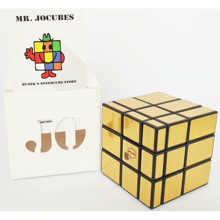 Rubik Kubus - Pelumas Rubik - Rubik Yongjun Rubik 3X3 Jocubes Mirror Cube Gold Produk Terbaik