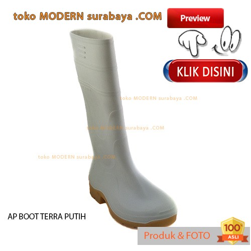 AP BOOT TERRA PUTIH sepatu pria sepatu boots anti air