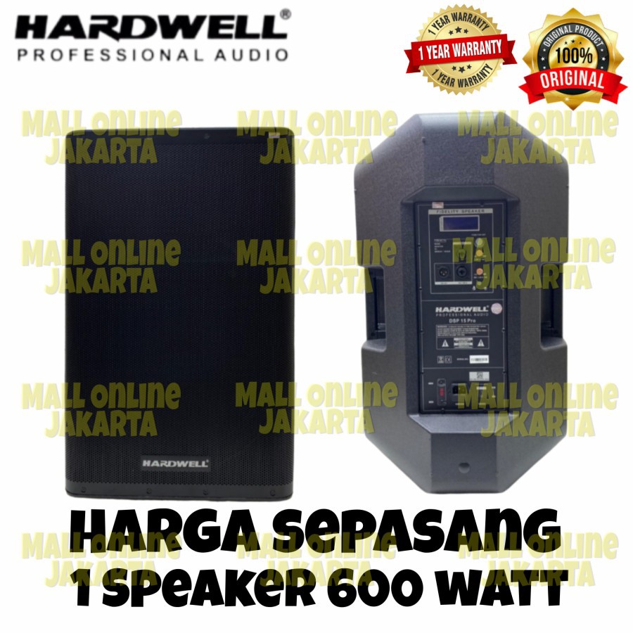 Speaker aktif Hardwell Dsp 15 Pro Aktiv Dsp 15pro Original 600 watt