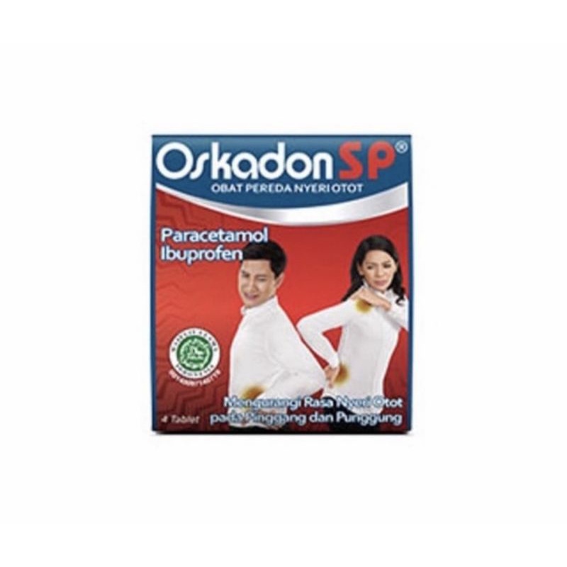 OSKADON SP - PER STRIP @ 4 TABLET - OBAT SAKIT PINGGANG/NYERI OTOT