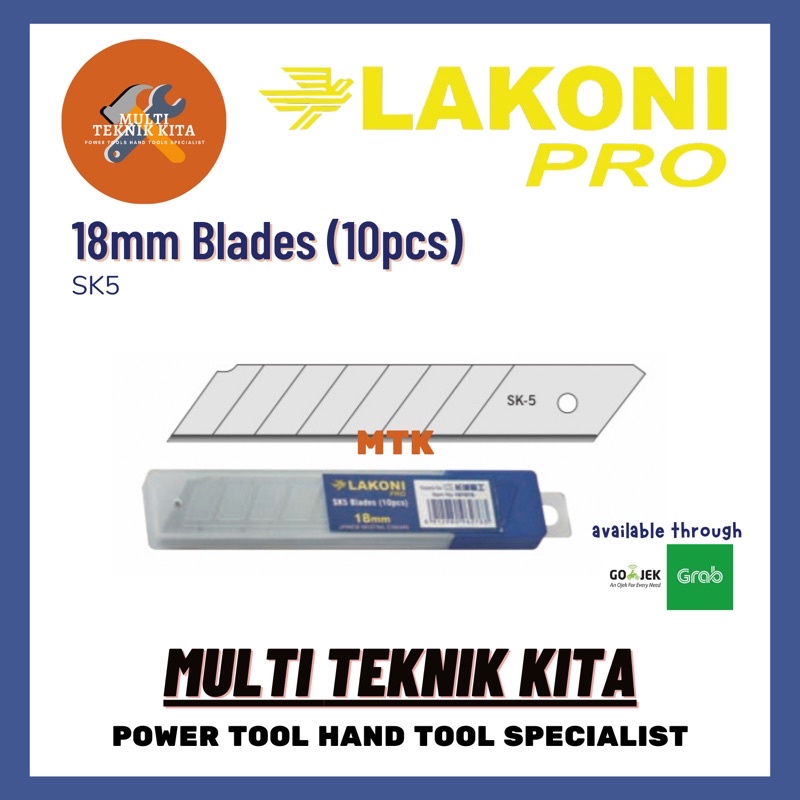 

Refill Isi Cutter 10pcs Isi Cutter Pisau Lipat 18mm Pemotong Kertas lakoni pro
