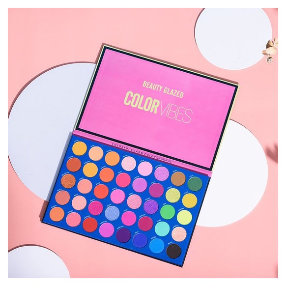 Beauty Glazed Color Vibes Eyeshadow Pallete Eyeshadow Palet Eyeshadow Matte Eyeshadow Beauty Glazed