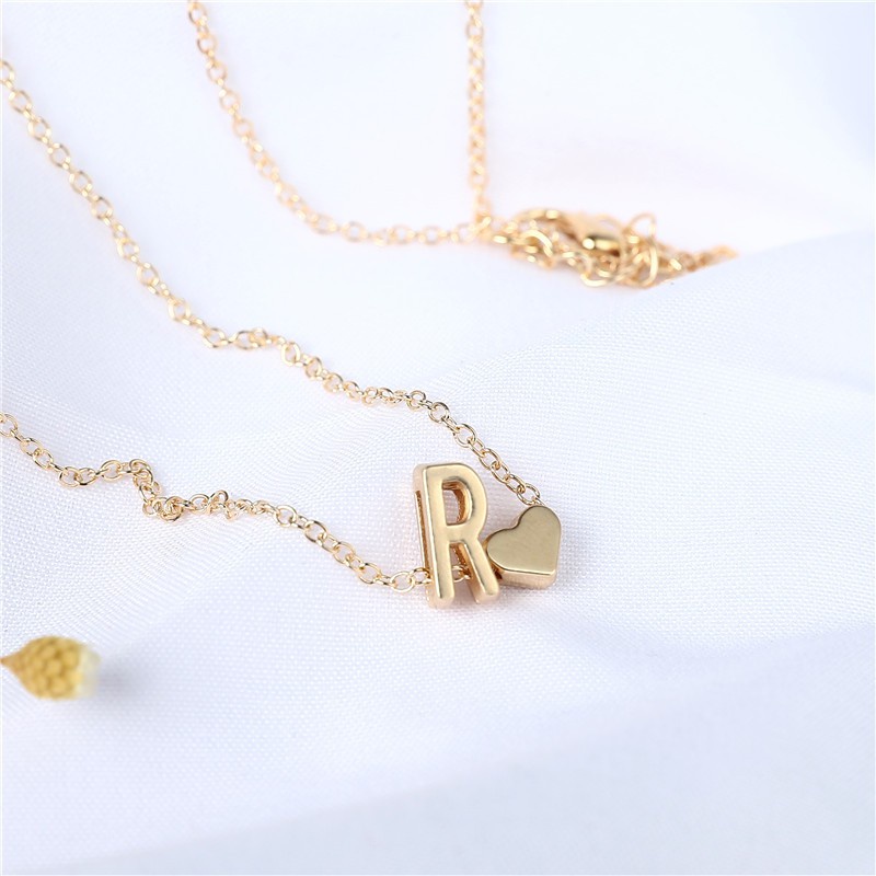 ✅COD Kalung Rantai Emas Perak Wanita 26 Letters Chain Necklace Fashion Accessories jew27