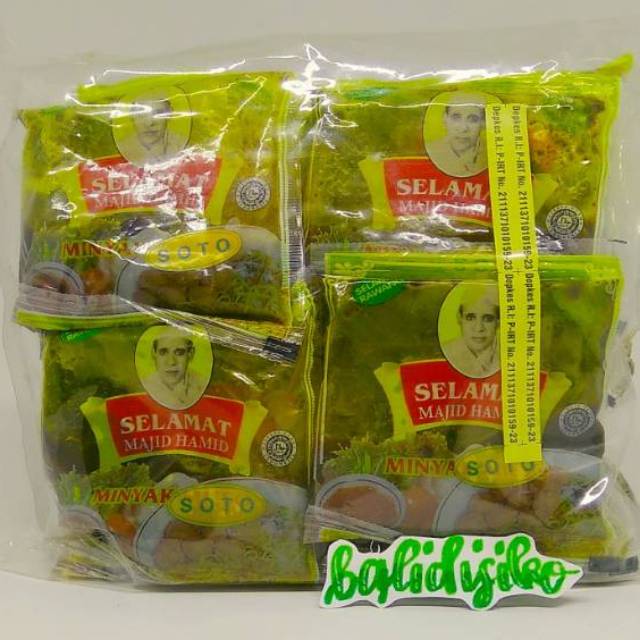 

Bumbu Minyak Soto Padang 20 Sachet @ 50 gr, 1000 gr
