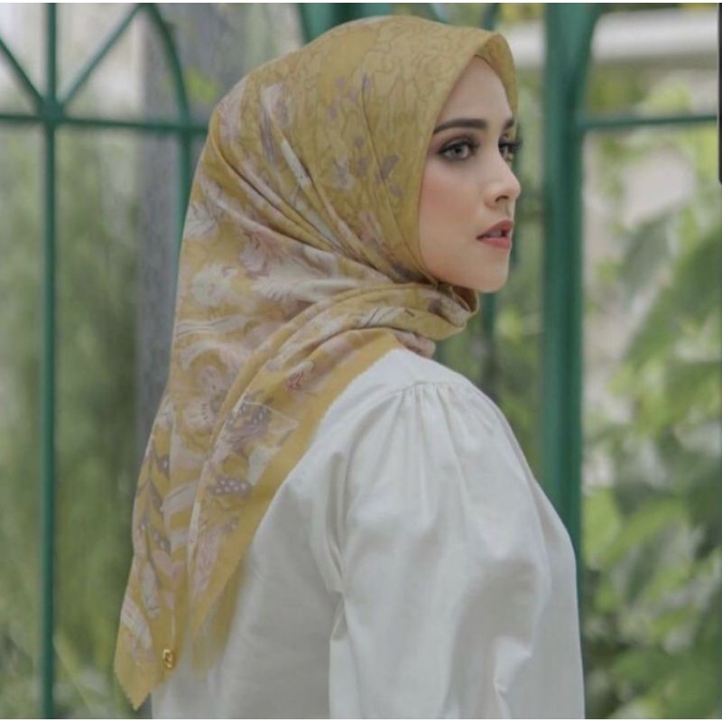 NEW Daisy Buttonscarves Yellow, Bukan Preloved PL, Ready Siap Kirim