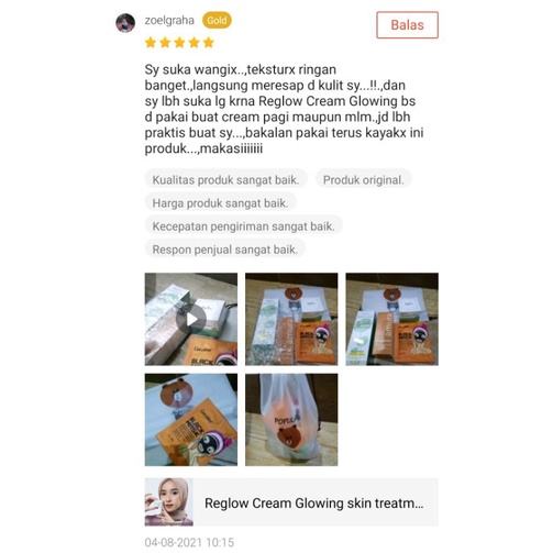 REGLOW SERIES Glowing skin Treatment Original BPOM-6