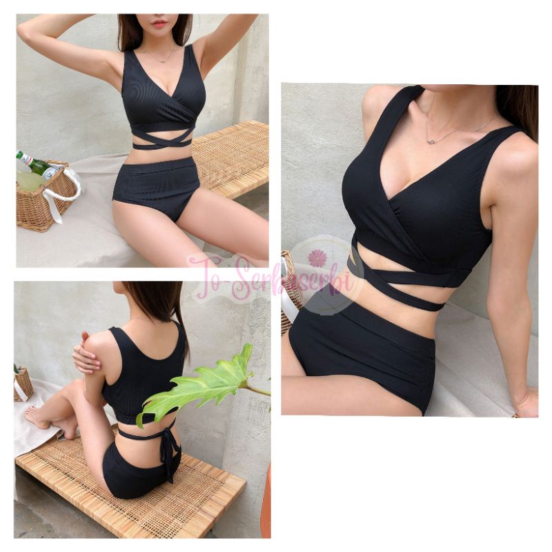 Swim wear baju renang bikini new model korea two pieces sexy BK1