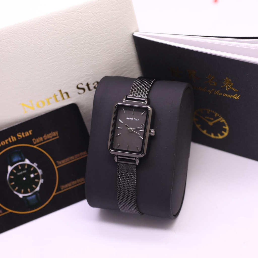 GROSERBA GROSIR JAM TANGAN RANTAI PASIR IMPORT T672 NORTH STAR WANITA ORIGINAL