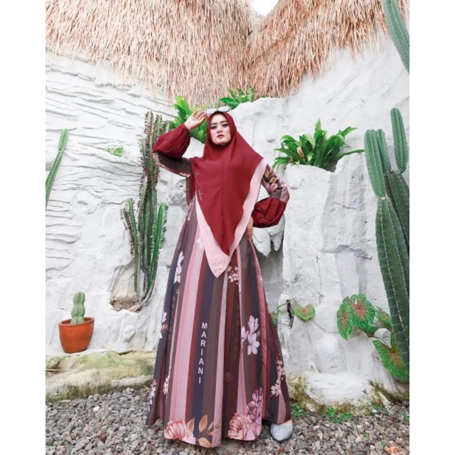 ZIVANA SYARI BY MARIANI SYARI/ GAMIS SYARI CERUTY ORIGINAL MARIANI FASHION