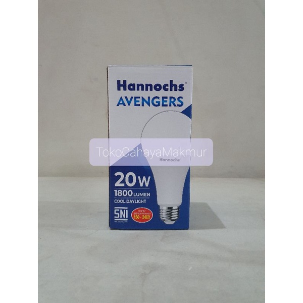 Lampu Bohlam LED Avengers 20w 20watt Hannochs CoolDayLight