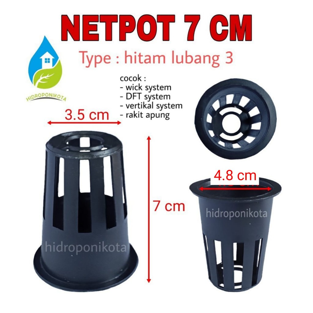 MURAH - netpot hidroponik - netpot 5 cm - netpot 6 cm - netpot 7 cm - netpot multi