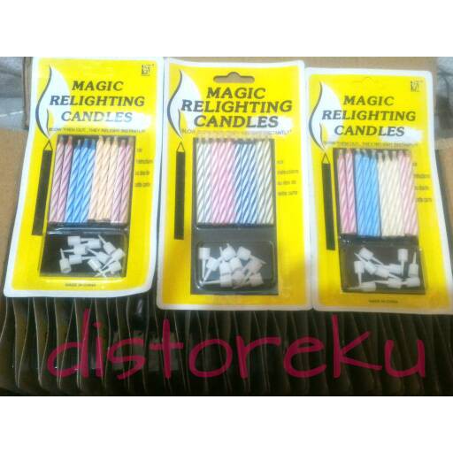 lilin ultah ,magic relighting candles ,lilin magic