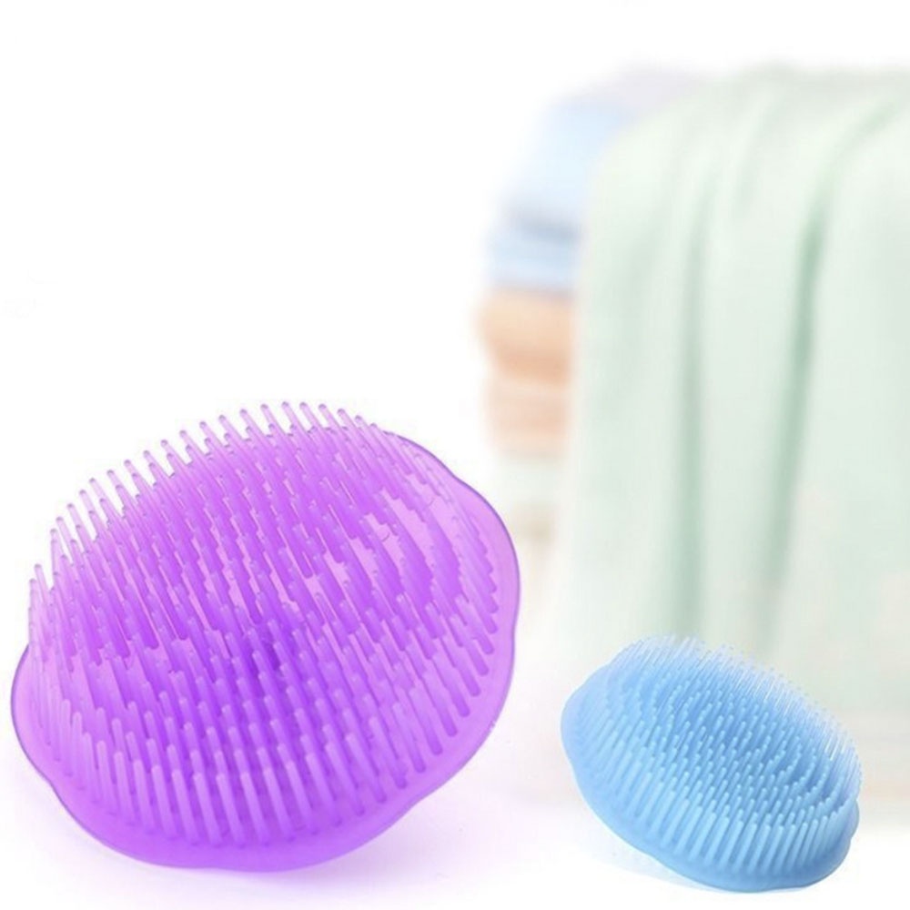 【COD Tangding】Bathroom Head Comb Brush Shampoo Comb Pet Bath Brush Supplies Plum-shaped Round Brush