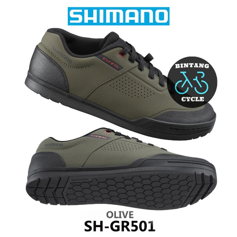 Sepatu SHIMANO GR5 SH-GR501 OLIVE - Sepatu MTB Off Road Gravity