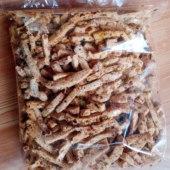 KACIDA - Basreng Daun Jeruk Original Jajanan Bandung Enak Gurih/ Basreng Pedas kemasan pouch-4