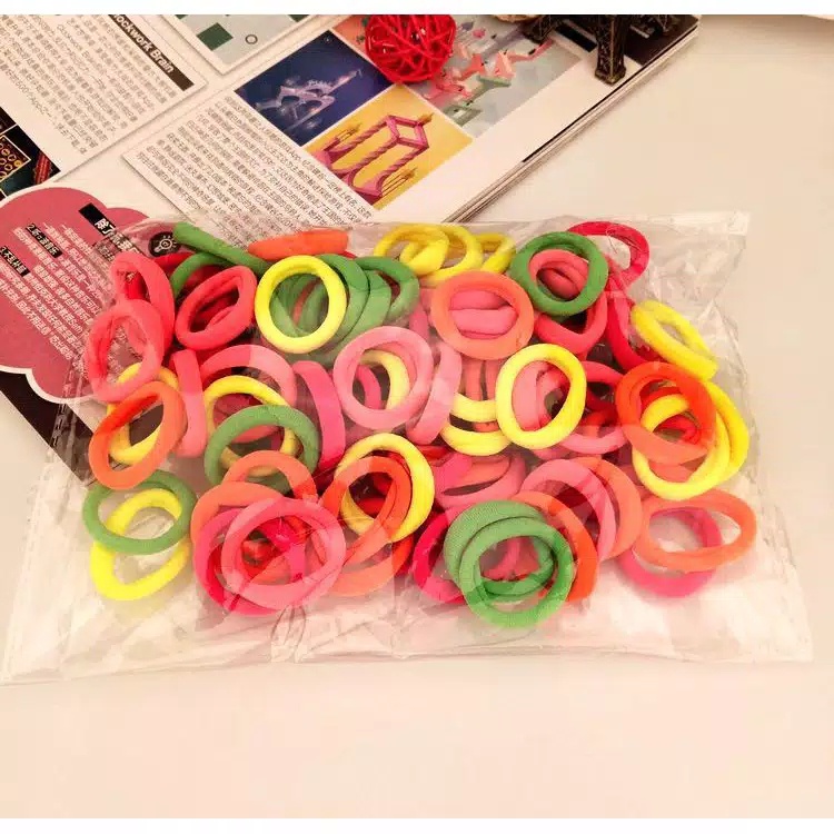 SS - 10 Pcs Ikat Rambut Anak Murah/ Kuncir Rambut Anak / Kunciran Rambut Anak