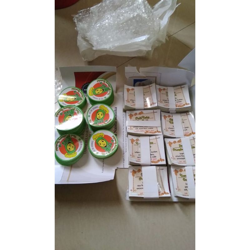 

sticker makanan uk 7.5 cm