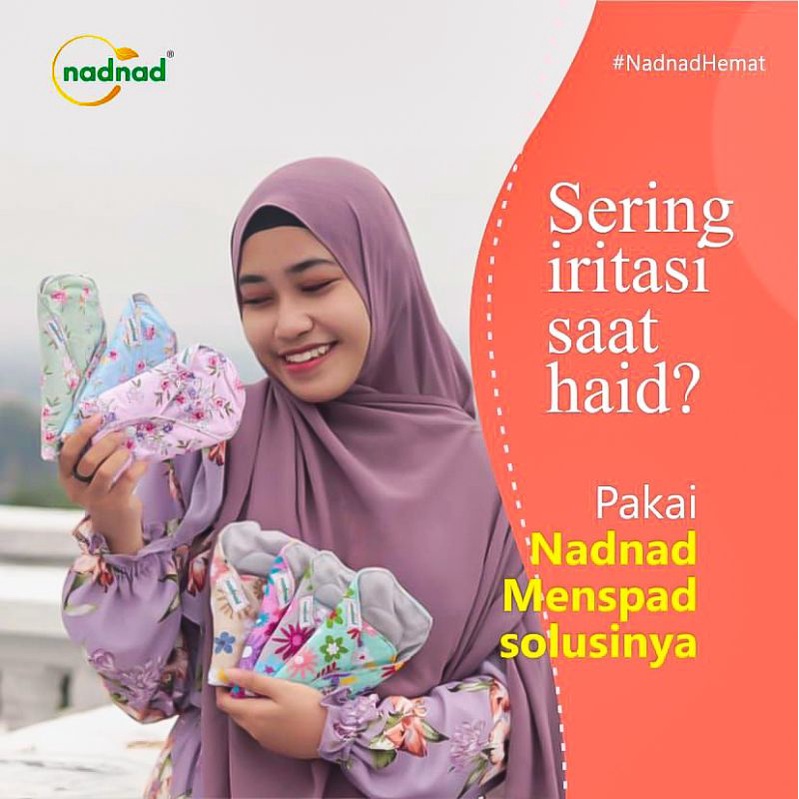 Pembalut Kain Wanita Menspad Nadnad Day 27 cm isi 4