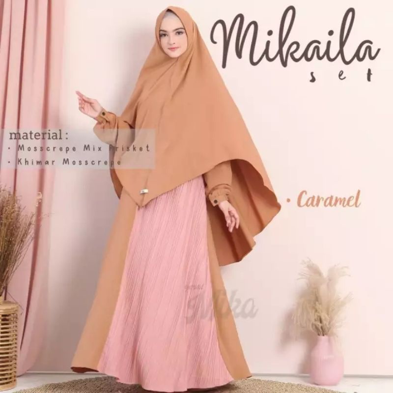 Mikaila gamis set cadar tali original gerai mika dress wanita remaja dewasa