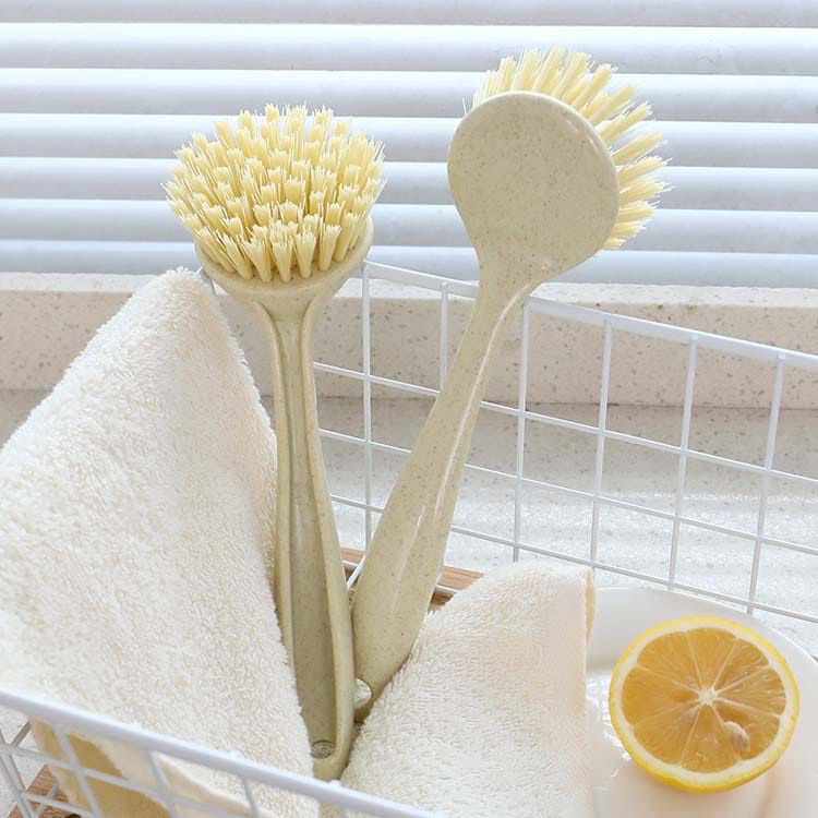 ~ PIYOSHI08 ~ Sikat Bulat Gagang Panjang Dapur Serbaguna Kitchen Brush PD116