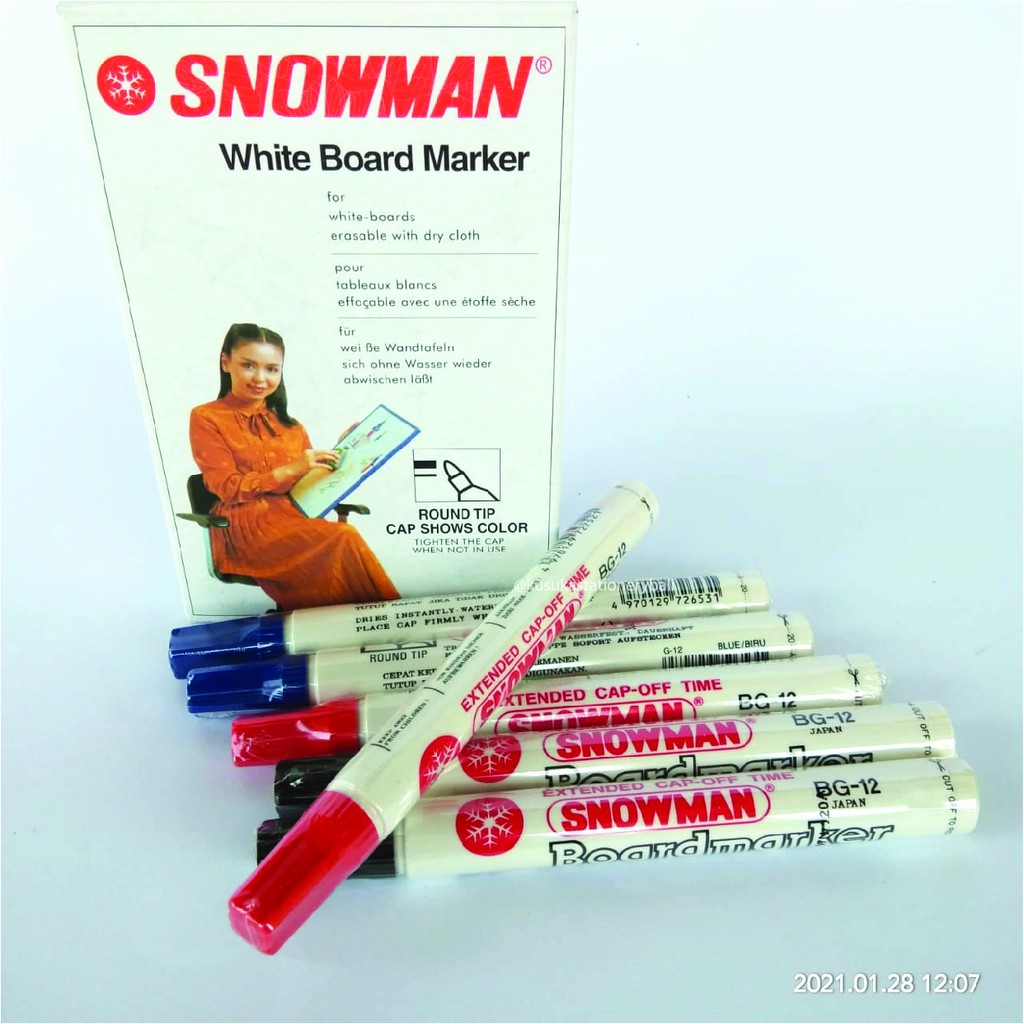 

Spidol Whiteboard BG-12 Snowman