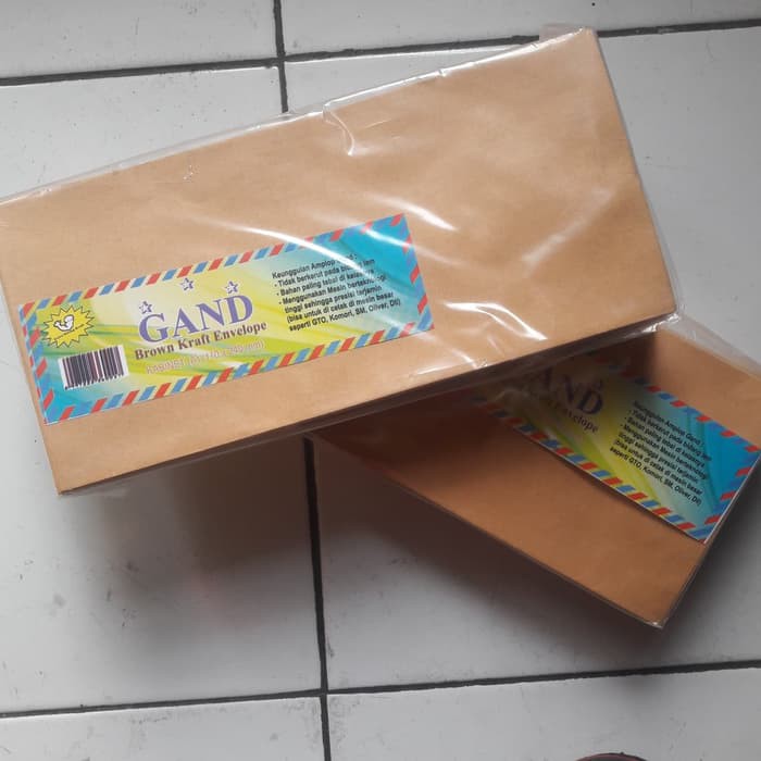 

Amplop coklat Kabinet Biasa