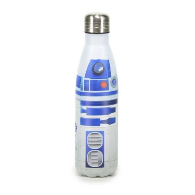 Botol Minum Typo Star Wars Metal Water Bottle 500 ml - Blue