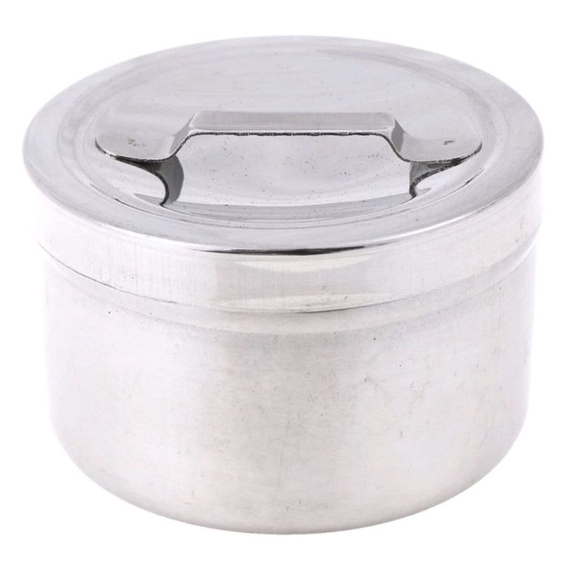 Kom Kapas Tutup / Dressing Jar / Tempat Kapas Gigi Stainless Steel