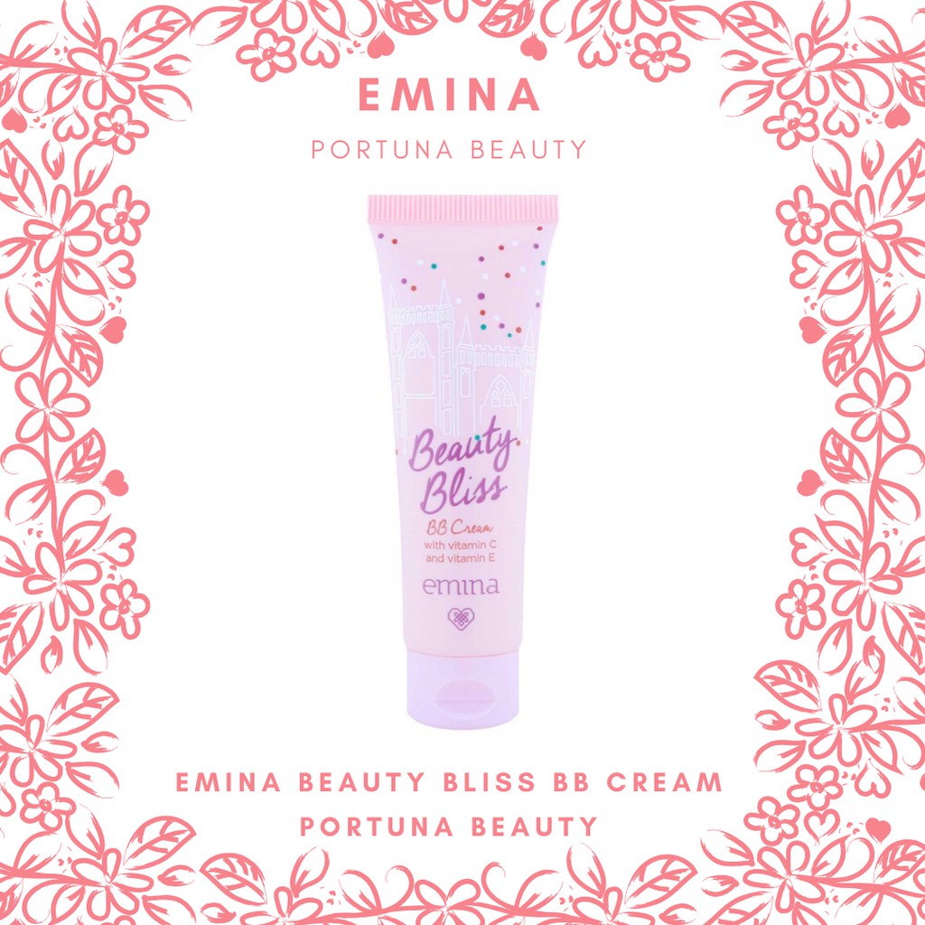 EMINA BEAUTY [KEMASAN LAMA] BLISS BB CREAM SPF 32 (PELEMBAB/ANTIOKSIDAN/FOUNDATION WAJAH DENGAN VIT 
