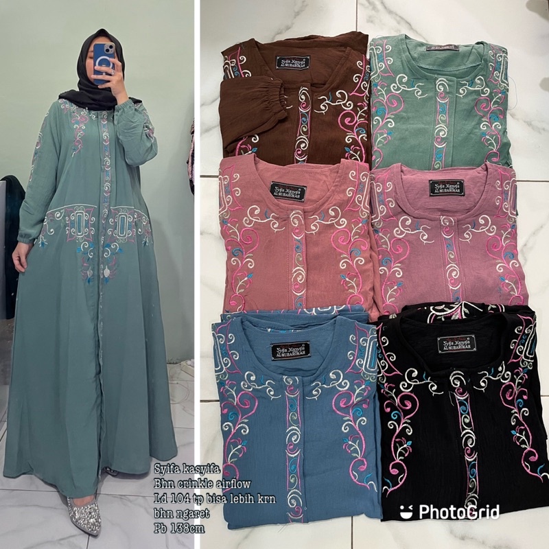 gamis crinkle syifa kasyifa