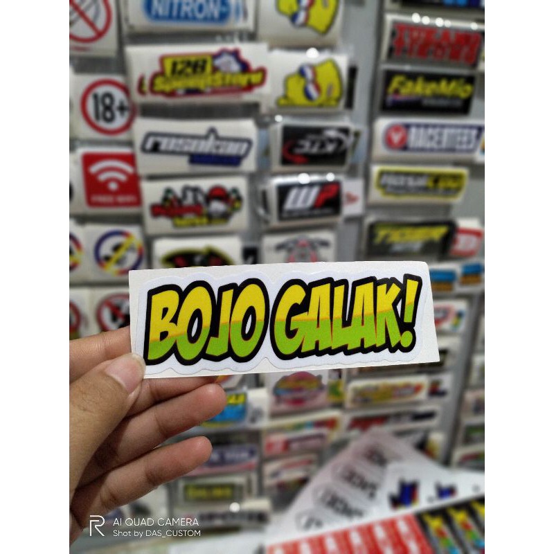 Sticker printing Bojo Galak