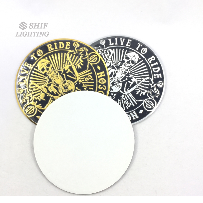 Stiker Emblem / Badge Motif Harley Davidson Bahan Aluminium untuk Motor