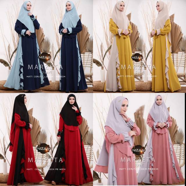 Gamis setelan  syari marzeta by nizam