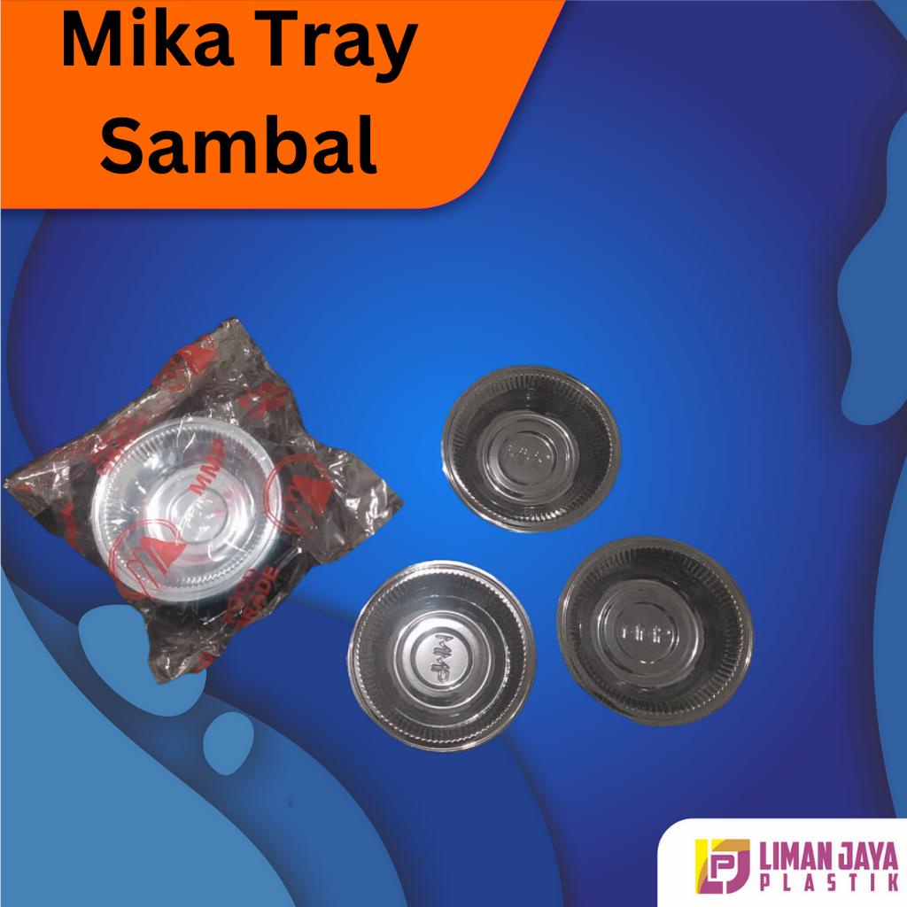 Mika Tray Sambal Saos Kecap isi 100 pcs | Mika Tray Sambal Saos Keca[ Besar | Mika Sambal | Mika Tra