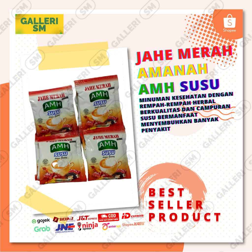 

Jahe Merah AMH Plus Susu Campuran Ginseng Amanah 1 Renceng