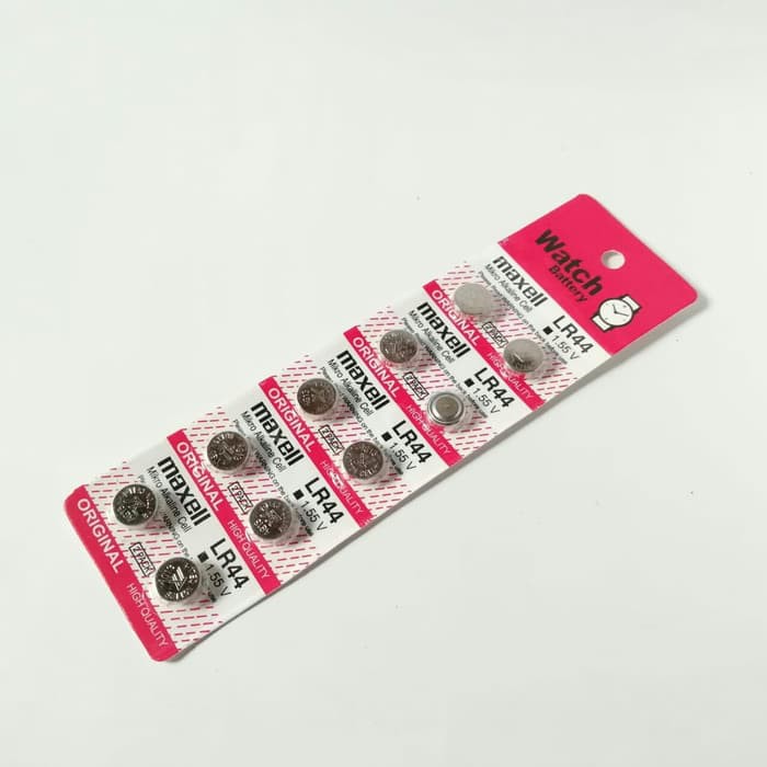 Baterai Maxell LR44 Hearing Aid Battery / Batrai Alat Bantu Dengar / AG13 LR44 L1154 357 A76 1.55V