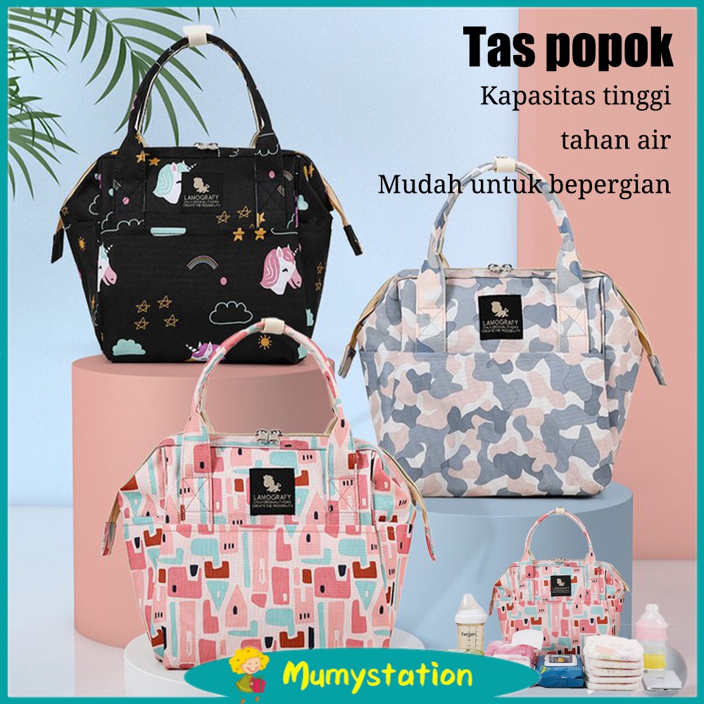 Mumystaion Tas Perlengkapan bayi Waterproof baby diaper bag