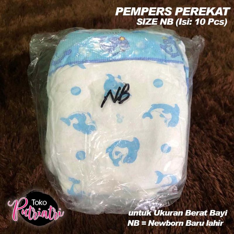 PEMPERS CURAH MURAH - Ukuran NB - Model Perekat - Pempers Bayi Anak