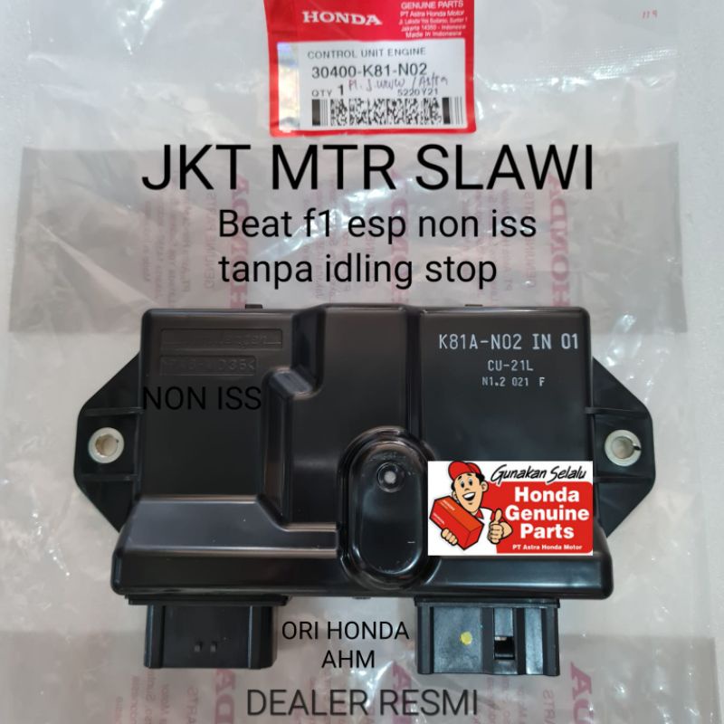 30400-K81-N02 Ecu Ecm beat street esp beat f1 esp non iss 2017-2019 ori AHM asli honda ahm dealer resmi hgp