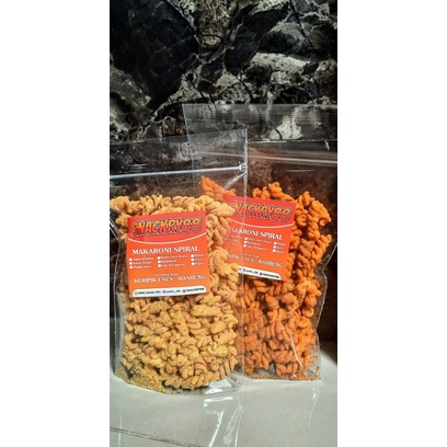 

Makaroni Spiral Pedas Asin Manis Renyah Gurih 200grm