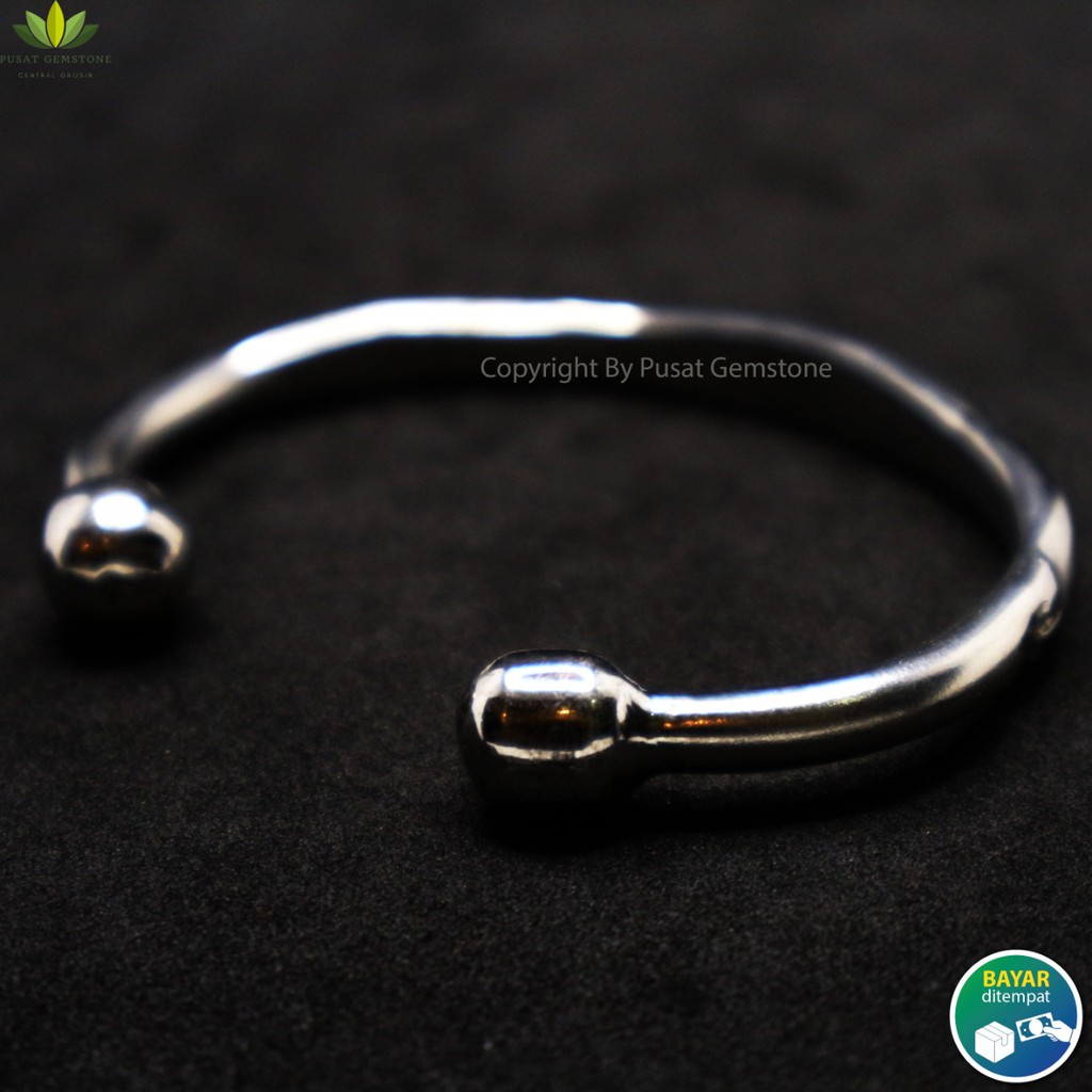 Gelang Monel Pria Dewasa  Baja Putih