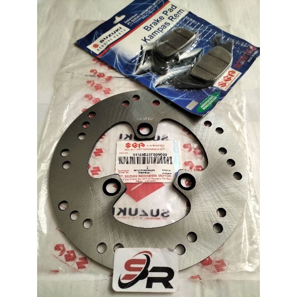 PIRINGAN CAKRAM DISPED BELAKANG KOMPLIT SUZUKI SGP ORIGINAL SATRIA PU 150 NEW OLD LAMA KELENGKAPAN PRODUK CAKRAM BELAKANG DISPET BELAKANG